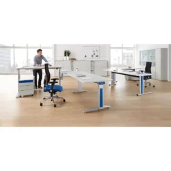 Schäfer Shop Pure Verkürzter Tischfuß PLANOVA BASIC, Weißalu -Berühmt Büromöbel Geschäft schaefer shop pure verkuerzter tischfuss planova basic weissalu img SI 105306 E A3