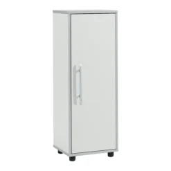 Schäfer Shop Select Aktenschrank Moxxo IQ, Holz, 2 Böden, 3 OH, B 401 X T 362 X H 1115 Mm, Lichtgrau