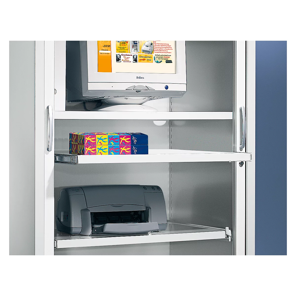 Schäfer Shop Select Ausziehbarer Fachboden, Lichtgrau, 1200 Mm Breit 1 Schäfer Shop Select Ausziehbarer Fachboden, Lichtgrau, 1200 Mm Breit