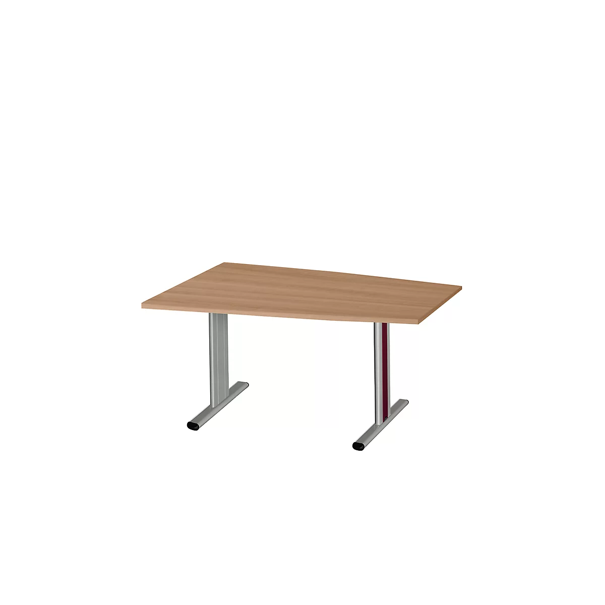 Schäfer Shop Select Besprechungstisch MODENA Basic, Tonne, T-Fuß, B 1400 X T 1000 X H 717 Mm, Kirsche Romana/weißaluminium RAL 9006 1 Schäfer Shop Select Besprechungstisch MODENA Basic, Tonne, T-Fuß, B 1400 X T 1000 X H 717 Mm, Kirsche Romana/weißaluminium RAL 9006