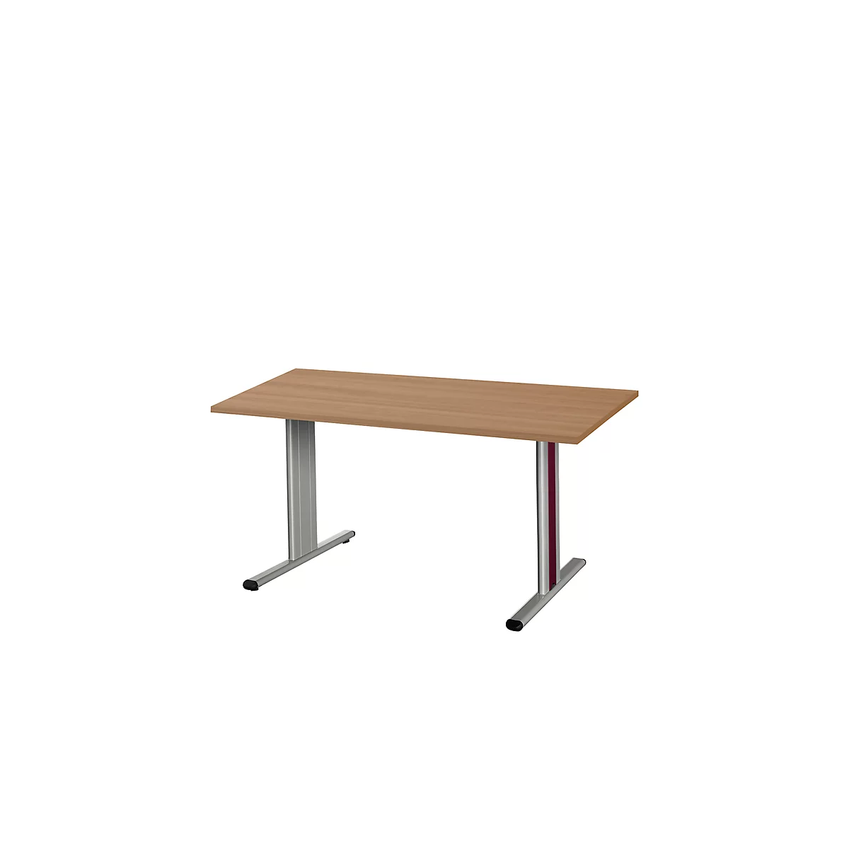 Schäfer Shop Select Besprechungstisch Planova Basic, Rechteck, T-Fuß, B 1400 X T 800 X H 717 Mm, Kirsche Romana/weißaluminium RAL 9006 1 Schäfer Shop Select Besprechungstisch Planova Basic, Rechteck, T-Fuß, B 1400 X T 800 X H 717 Mm, Kirsche Romana/weißaluminium RAL 9006