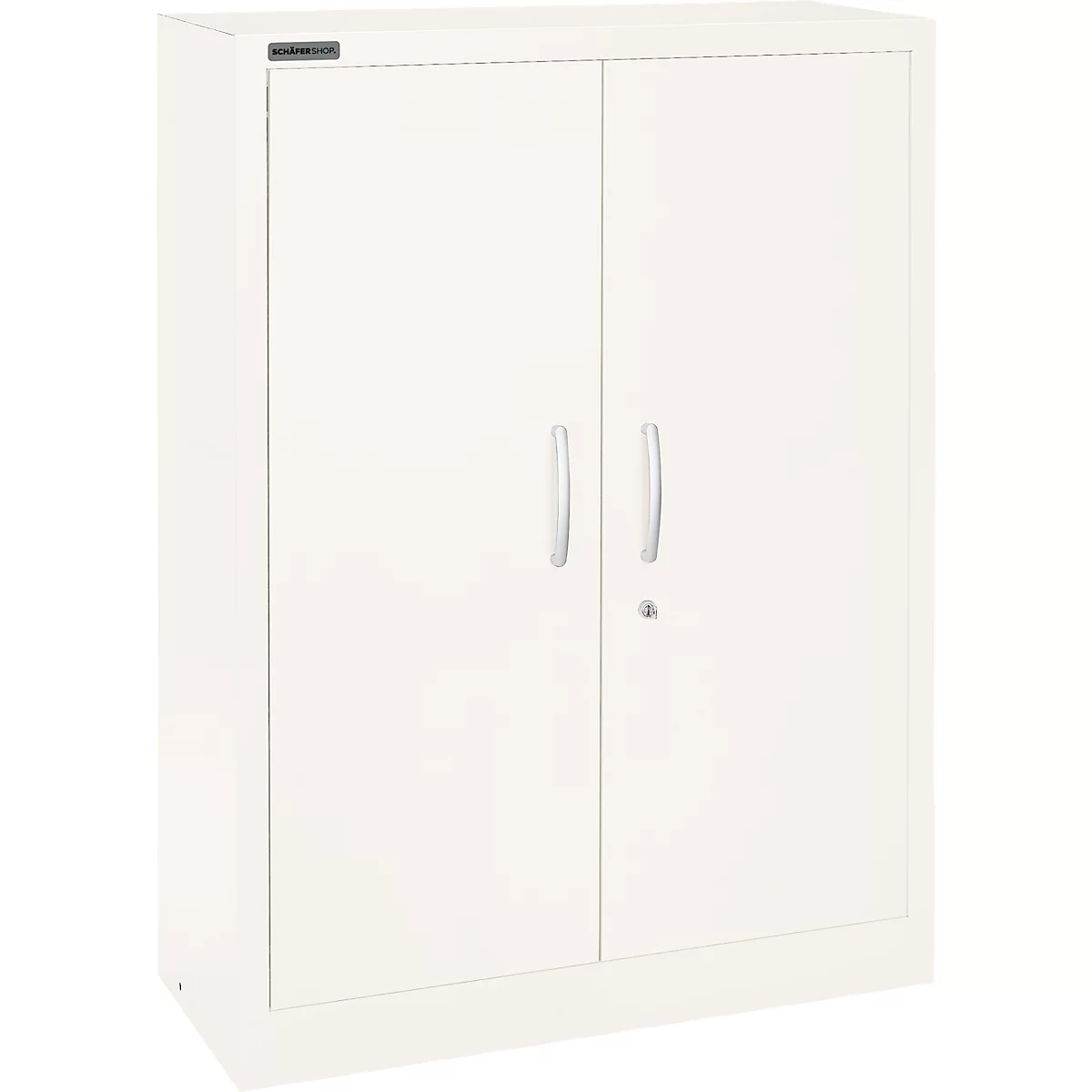 Schäfer Shop Select Flügeltürenschrank MS ICOLOUR, Stahl, 3 Ordnerhöhen, B 950 Mm, Weiß RAL 9003 1 Schäfer Shop Select Flügeltürenschrank MS ICOLOUR, Stahl, 3 Ordnerhöhen, B 950 Mm, Weiß RAL 9003