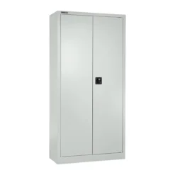 Schäfer Shop Select Flügeltürenschrank MS ICONOMY, Stahl, 5 Ordnerhöhen, B 800 X T 400 X H 1935 Mm, Lichtgrau
