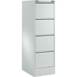Schäfer Shop Select Hängeregistraturschrank MS ICONOMY, Stahl, 1-bahnig, Offener Rahmen, B 425 Mm, Lichtgrau RAL 7035