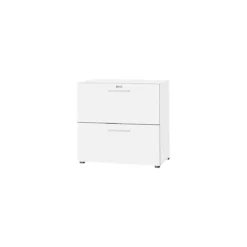 Schäfer Shop Select Hängeregistraturschrank SET UP, 2 HR-Schübe, Abschließbar, B 800 X T 420 X H 788 Mm, Weiß/weiß