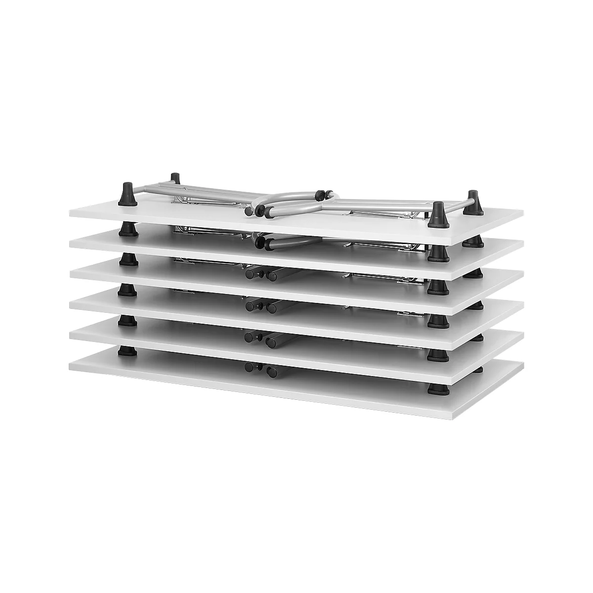 Schäfer Shop Select Klapptisch, 1200 X 700 Mm, Lichtgrau/aluweiß 2 Schäfer Shop Select Klapptisch, 1200 X 700 Mm, Lichtgrau/aluweiß – Bild 2