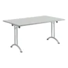 Schäfer Shop Select Klapptisch, 1600 X 800 Mm, Lichtgrau/aluweiß