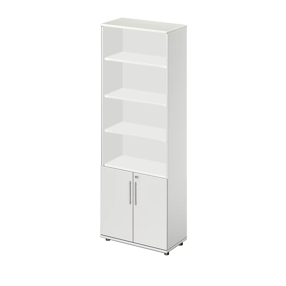 Schäfer Shop Select Kombischrank Start Off, 6 OH, 2 OH Mit Tür, Abschließbar, B 800 X T 420 X H 2240 Mm, Lichtgrau/lichtgrau 1 Schäfer Shop Select Kombischrank Start Off, 6 OH, 2 OH Mit Tür, Abschließbar, B 800 X T 420 X H 2240 Mm, Lichtgrau/lichtgrau