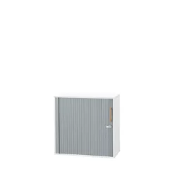 Schäfer Shop Select Querrollladenschrank Start Off Wood, 2 OH, Abschließbar, Holz, B 800 X T 420 X H 788 Mm, Weiß