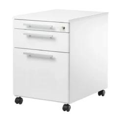 Schäfer Shop Select Rollcontainer SET UP, 1 Schublade, 1 Utensilienauszug, HR-Auszug, B 432 X T 580 X H 595 Mm, Weiß/weiß