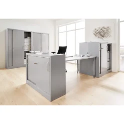 Schäfer Shop Select Schiebetürenschrank MS ICONOMY, Stahl, 5 Ordnerhöhen, B 1200 X T 400 X H 1935 Mm, Lichtgrau RAL 7035 -Berühmt Büromöbel Geschäft schaefer shop select schiebetuerenschrank ms iconomy stahl 5 ordnerhoehen b 1200 x t 400 x h 1935 mm lichtgrau ral 7035 img SI 194047 B