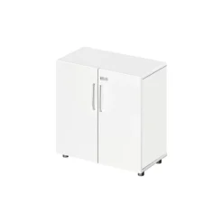 Schäfer Shop Select Schrank LOGIN, 2 Ordnerhöhen, B 800 X T 420 X H 788 Mm, Weiß/weiß