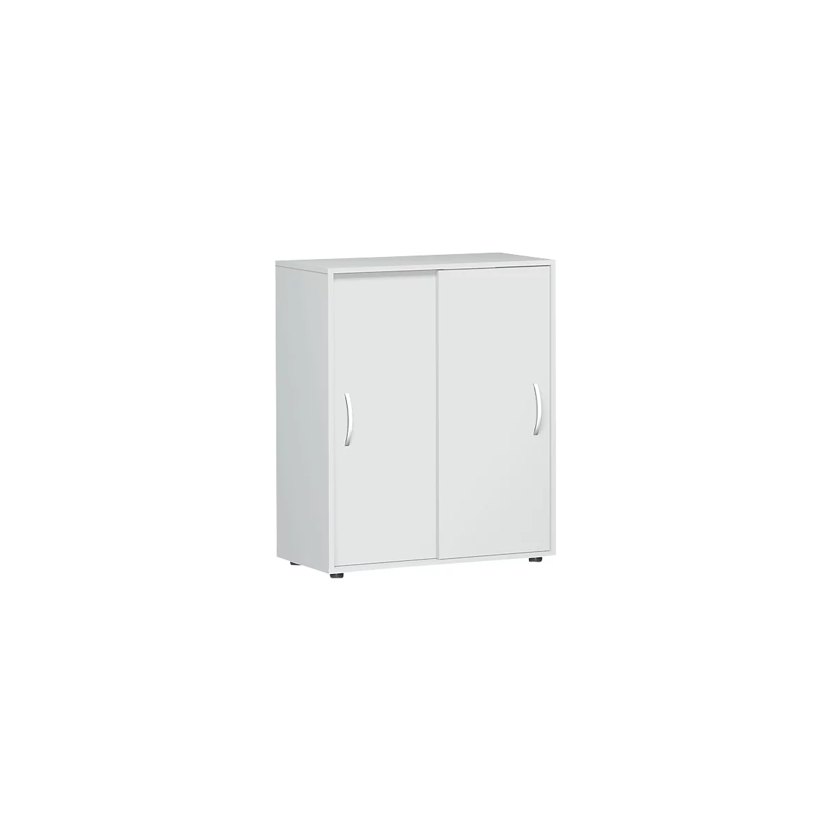 Schiebetürenschrank Alicante, 3 Ordnerhöhen, B 800 X T 400 X H 1104 Mm, Lichtgrau 1 Schiebetürenschrank Alicante, 3 Ordnerhöhen, B 800 X T 400 X H 1104 Mm, Lichtgrau