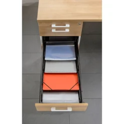 Schrägablage BARI, Für Roll-/Anstellcontainer, Für A4, Verstellbar, 4 Stück