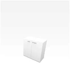 Schrank X-TIME WORK, 2 OH, 860 X 430 X 860 Mm, Weiß/weiß