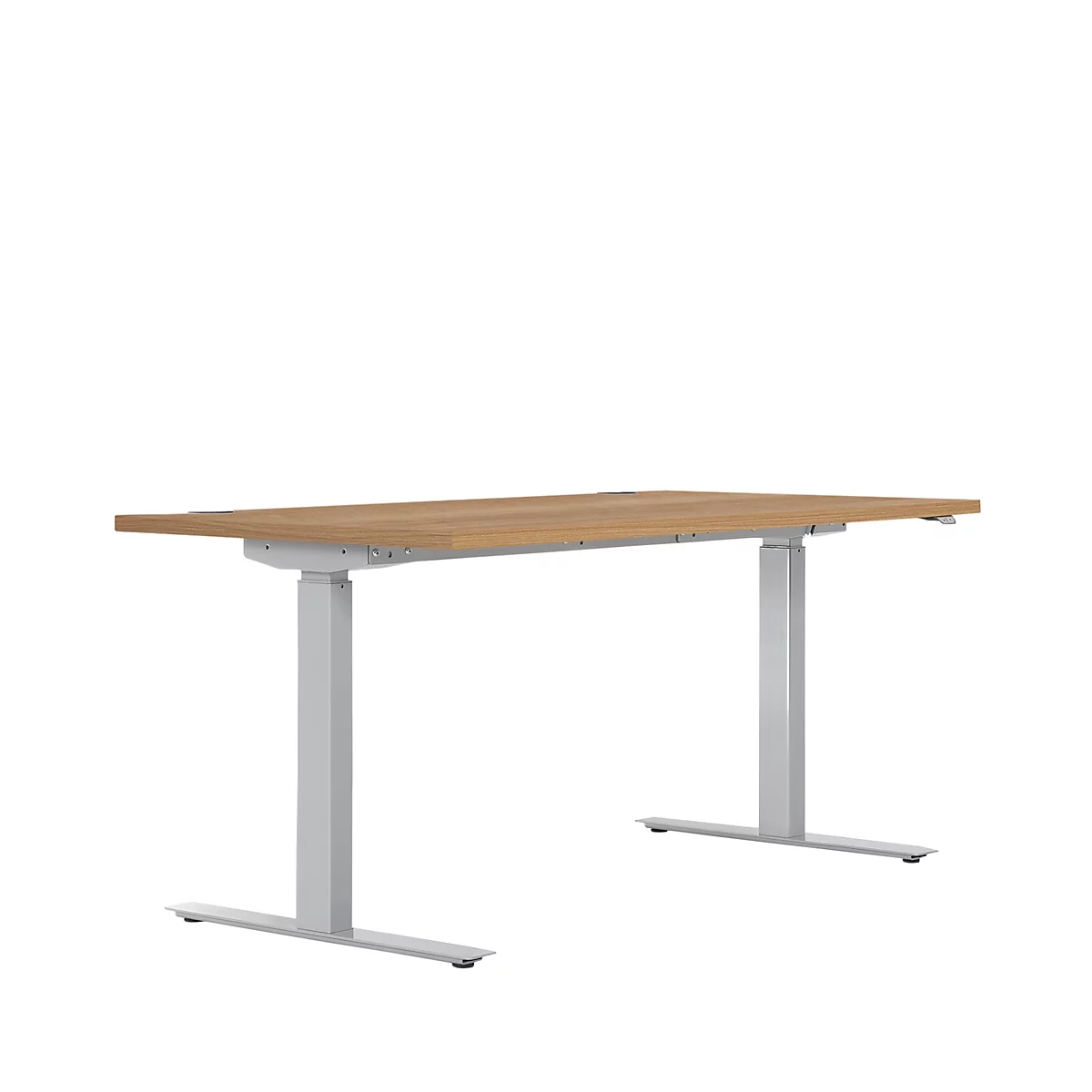 Schreibtisch ERGO DRIVE ED 470, Elektrisch Höhenverstellbar, Rechteck, T-Fuß, B 1600 X T 800 X H 692-1147 Mm, Kirsche Romana/lichtgrau 1 Schreibtisch ERGO DRIVE ED 470, Elektrisch Höhenverstellbar, Rechteck, T-Fuß, B 1600 X T 800 X H 692-1147 Mm, Kirsche Romana/lichtgrau