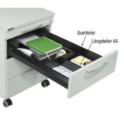 Schubladenunterteilung Für Rollcontainer 1333, L 210 Mm, A5, Längsteiler, Nur In Verbindung Mit 330 Mm Langer Unterteilung Verwendbar, Metall, Schwarz -Berühmt Büromöbel Geschäft schubladenunterteilung fuer rollcontainer 1333 l 210 mm a5 laengsteiler nur in verbindung mit 330 mm langer unterteilung verwendbar metall schwarz img SI 113821 G cut