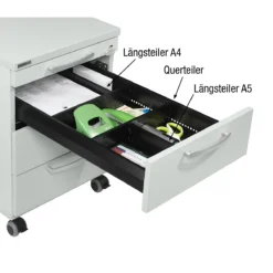Schubladenunterteilung Für Rollcontainer 1333, L 210 Mm, A5, Längsteiler, Nur In Verbindung Mit 330 Mm Langer Unterteilung Verwendbar, Metall, Schwarz -Berühmt Büromöbel Geschäft schubladenunterteilung fuer rollcontainer 1333 l 210 mm a5 laengsteiler nur in verbindung mit 330 mm langer unterteilung verwendbar metall schwarz img SI 113821 I cut