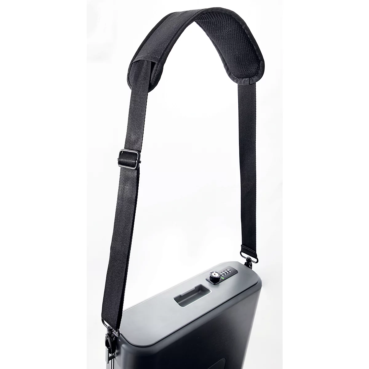 Schultergurt Für Office Box S Serie Sigel Move It, Längenverstellbar, Gepolstert, L 1400 X B 80 Mm, Polyester, Schwarz 2 Schultergurt Für Office Box S Serie Sigel Move It, Längenverstellbar, Gepolstert, L 1400 X B 80 Mm, Polyester, Schwarz – Bild 2
