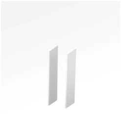 Seitenblenden X-TIME-WORK, 2 Stück, Mittel B 38/30 Mm, Weiß