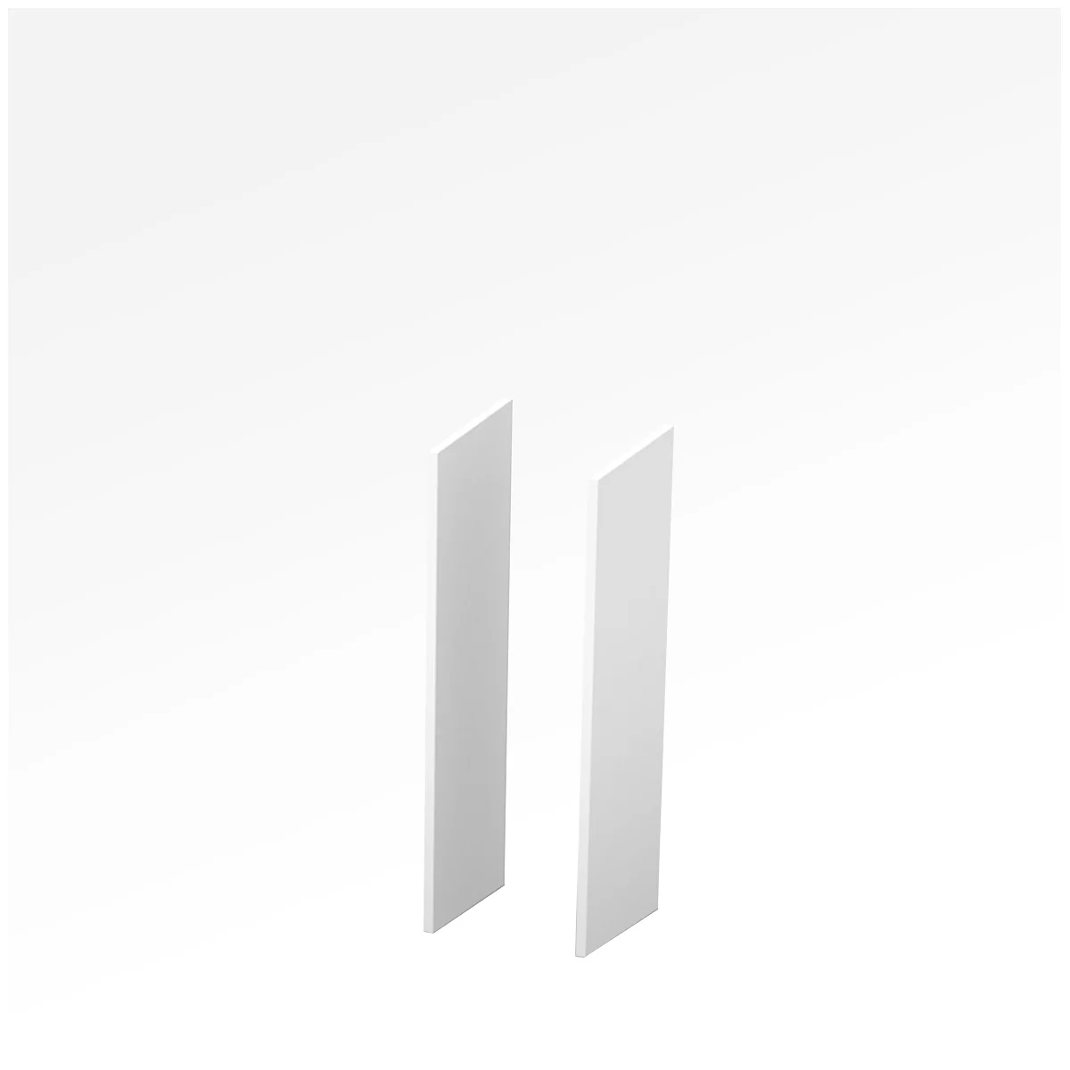 Seitenblenden X-TIME-WORK, 2 Stück, Mittel B 38/30 Mm, Weiß 1 Seitenblenden X-TIME-WORK, 2 Stück, Mittel B 38/30 Mm, Weiß