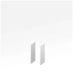 Seitenblenden X-TIME-WORK, 2 Stück, Niedrig B 38/30 Mm, Weiß