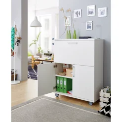 Sekretär, Ideal Für Das Home Office, Ausklappbare Schreibfläche, 2 Fächer Hinter Flügeltüren, Lenkrollen, Holz, B 900 X T 450 X H 1200 Mm, Weiß/weiß 12 Sekretär, Ideal Für Das Home Office, Ausklappbare Schreibfläche, 2 Fächer Hinter Flügeltüren, Lenkrollen, Holz, B 900 X T 450 X H 1200 Mm, Weiß/weiß -Berühmt Büromöbel Geschäft sekretaer ideal fuer das home office ausklappbare schreibflaeche 2 faecher hinter fluegeltueren lenkrollen holz b 900 x t 450 x h 1200 mm weiss weiss img SI 113479 C A5