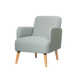 Sessel Paperflow Brooks, Massivholz, Retro-Design, Gepolstert, Polyester-Bezug, Grau -Berühmt Büromöbel Geschäft sessel paperflow brooks massivholz retro design gepolstert polyester bezug grau img WS 146586 D