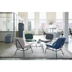 Sessel Paperflow Curve, Industrial Design, Polyesterbezug, Gestell Stahl & Sperrholz, B 570 X T 710 X H 755 Mm, Grau -Berühmt Büromöbel Geschäft sessel paperflow curve industrial design polyesterbezug gestell stahl sperrholz b 570 x t 710 x h 755 mm grau img SI 140983 E A4