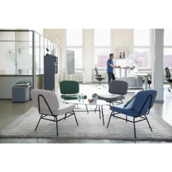 Sessel Paperflow Curve, Industrial Design, Polyesterbezug, Gestell Stahl & Sperrholz, B 570 X T 710 X H 755 Mm, Grau -Berühmt Büromöbel Geschäft sessel paperflow curve industrial design polyesterbezug gestell stahl sperrholz b 570 x t 710 x h 755 mm grau img SI 140983 H A4