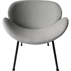 Sessel Paperflow SMILE, Polyurethaneschaum, Bis 120 Kg, Stahl & Polyester, Schwarz & Grau