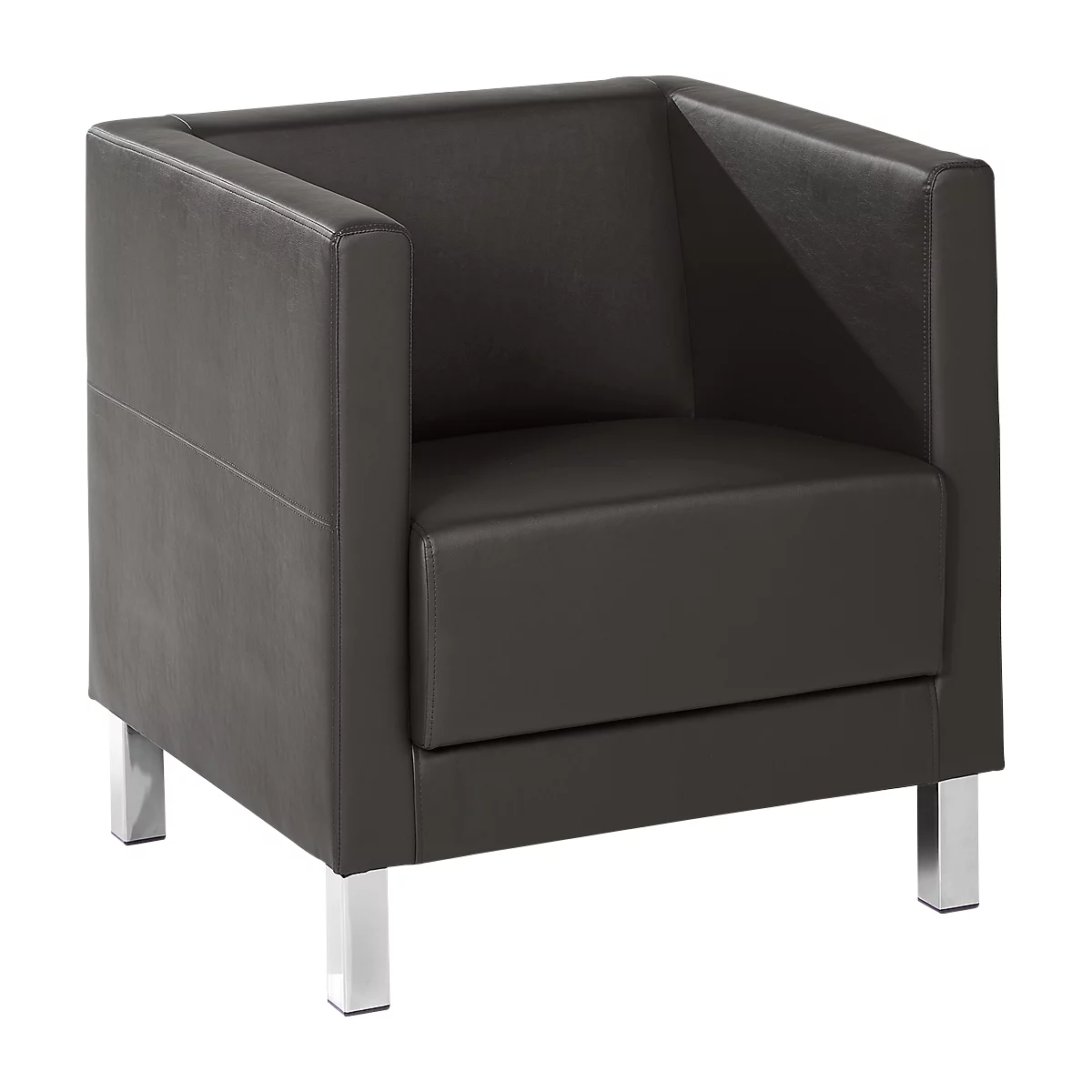 Sessel Wienea, Kunstleder Anthrazit 1 Sessel Wienea, Kunstleder Anthrazit