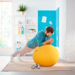 Sitzball Leitz Ergo Cosy, Stärkung Der Rücken- Und Rumpfmuskulatur, Stoffüberzug, ⌀ 650 Mm, Gelb -Berühmt Büromöbel Geschäft sitzball leitz ergo cosy staerkung der ruecken und rumpfmuskulatur stoffueberzug 650 mm farbauswahl img SI 141502 G