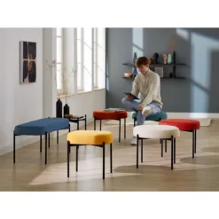 Sitzbank EasyChair® By Paperflow GAIA, Oval S, Stoffbezug Blau, 4-Fußgestell Mattschwarz, B 490 X T 380 X H 455 Mm 15 Sitzbank EasyChair® By Paperflow GAIA, Oval S, Stoffbezug Blau, 4-Fußgestell Mattschwarz, B 490 X T 380 X H 455 Mm -Berühmt Büromöbel Geschäft sitzbank easychair by paperflow gaia stoffbezug in diversen farben 4 fussgestell mattschwarz rund oder oval in diversen groessen img SI 147776 E