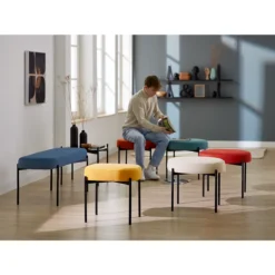 Sitzbank EasyChair® By Paperflow GAIA, Oval S, Stoffbezug Blau, 4-Fußgestell Mattschwarz, B 490 X T 380 X H 455 Mm 17 Sitzbank EasyChair® By Paperflow GAIA, Oval S, Stoffbezug Blau, 4-Fußgestell Mattschwarz, B 490 X T 380 X H 455 Mm -Berühmt Büromöbel Geschäft sitzbank easychair by paperflow gaia stoffbezug in diversen farben 4 fussgestell mattschwarz rund oder oval in diversen groessen img SI 147776 G