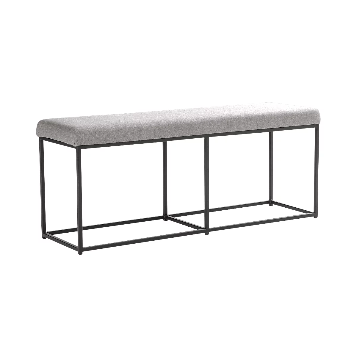 Sitzbank Paperflow Cube, Für 3 Personen, Industrial Design, Polyesterbezug, Gestell Stahl & Sperrholz, B 1200 X T 360 X H 495 Mm, Grau 1 Sitzbank Paperflow Cube, Für 3 Personen, Industrial Design, Polyesterbezug, Gestell Stahl & Sperrholz, B 1200 X T 360 X H 495 Mm, Grau