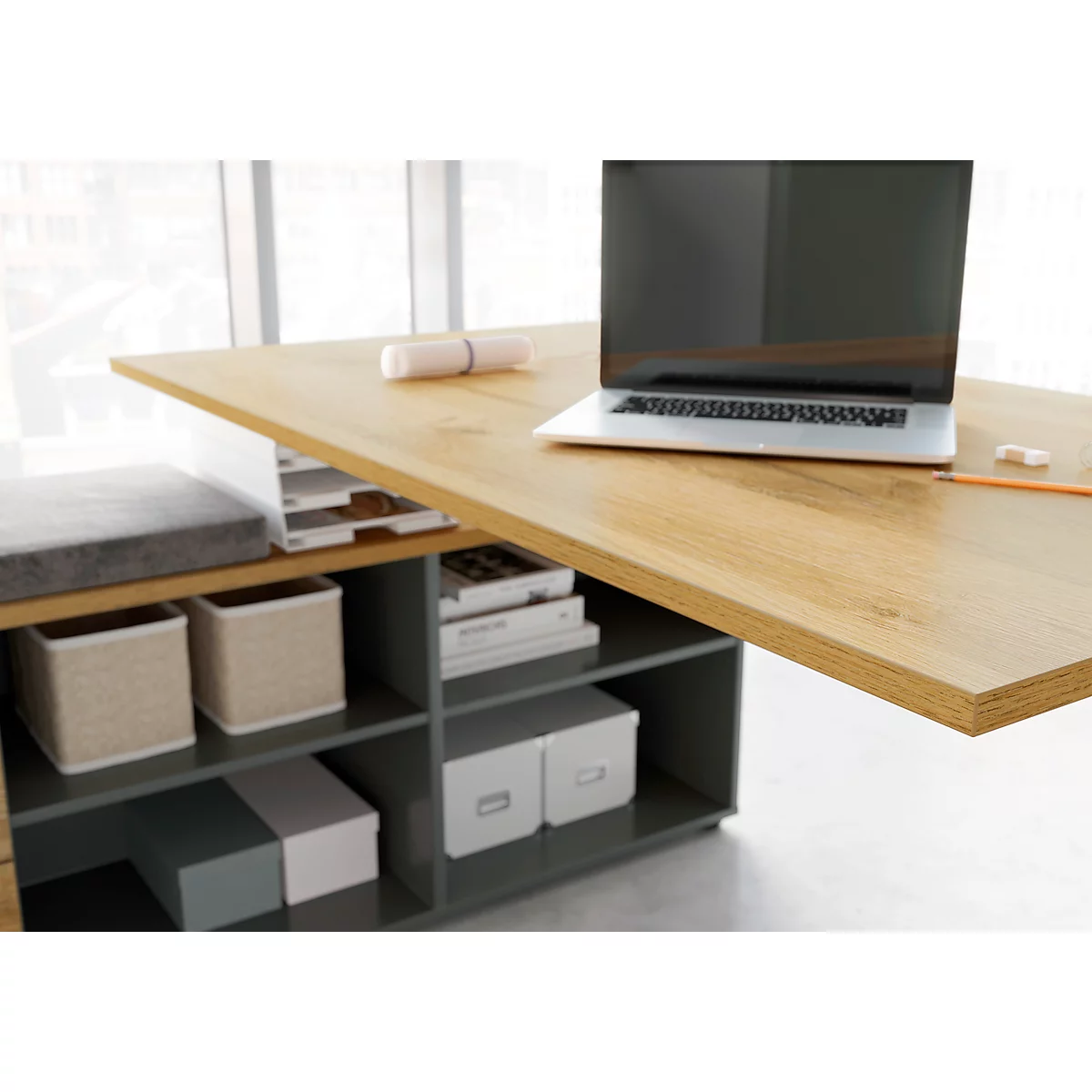 Sitzkissen Agenda Home, Passend Zu Winkelschreibtisch Mit Sideboard, Anthrazit 4 Sitzkissen Agenda Home, Passend Zu Winkelschreibtisch Mit Sideboard, Anthrazit – Bild 4