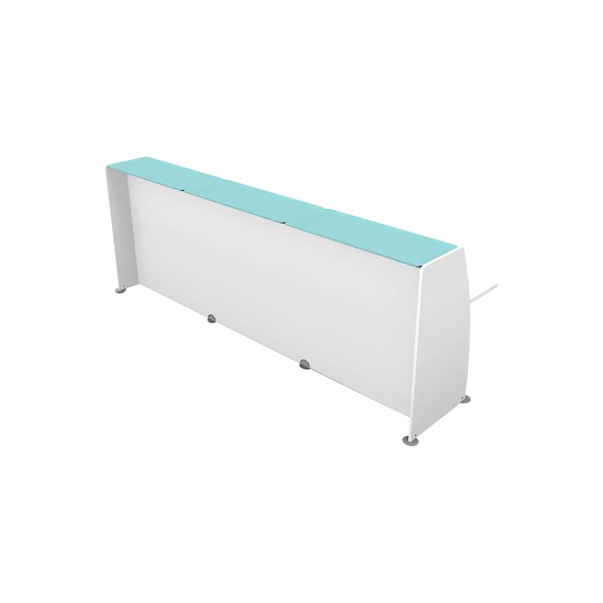 Spirit Empfangstheke 3 Elemente, Gerade, Weiß 1 Spirit Empfangstheke 3 Elemente, Gerade, Weiß