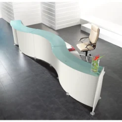 Berühmt Büromöbel Geschäft -Berühmt Büromöbel Geschäft spirit empfangstheke 3 elemente wellenfoermig weiss img SI 106220 B