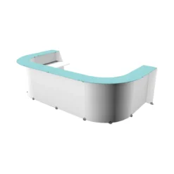 Spirit Empfangstheke, 6 Elemente, U-förmig, Weiß