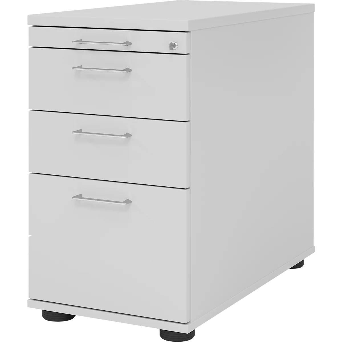 Standcontainer Breno 13336, Utensilien- & Hängeregistraturschub, B 428 X T 800 X H 720-760 Mm, Spanplatte, Lichtgrau 1 Standcontainer Breno 13336, Utensilien- & Hängeregistraturschub, B 428 X T 800 X H 720-760 Mm, Spanplatte, Lichtgrau