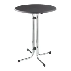 Stehtisch Quickstep, Desinfektionsmittelbeständig, Gestell Verchromt