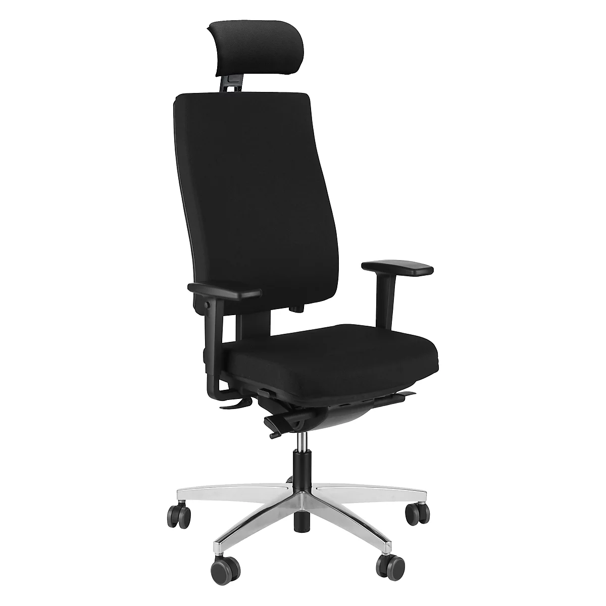 Steifensand Bürostuhl CETO CT2450, Synchronmechanik, Ohne Armlehnen, Membransitz, Ohne Nackenstütze, Schwarz 2 Steifensand Bürostuhl CETO CT2450, Synchronmechanik, Ohne Armlehnen, Membransitz, Ohne Nackenstütze, Schwarz – Bild 2