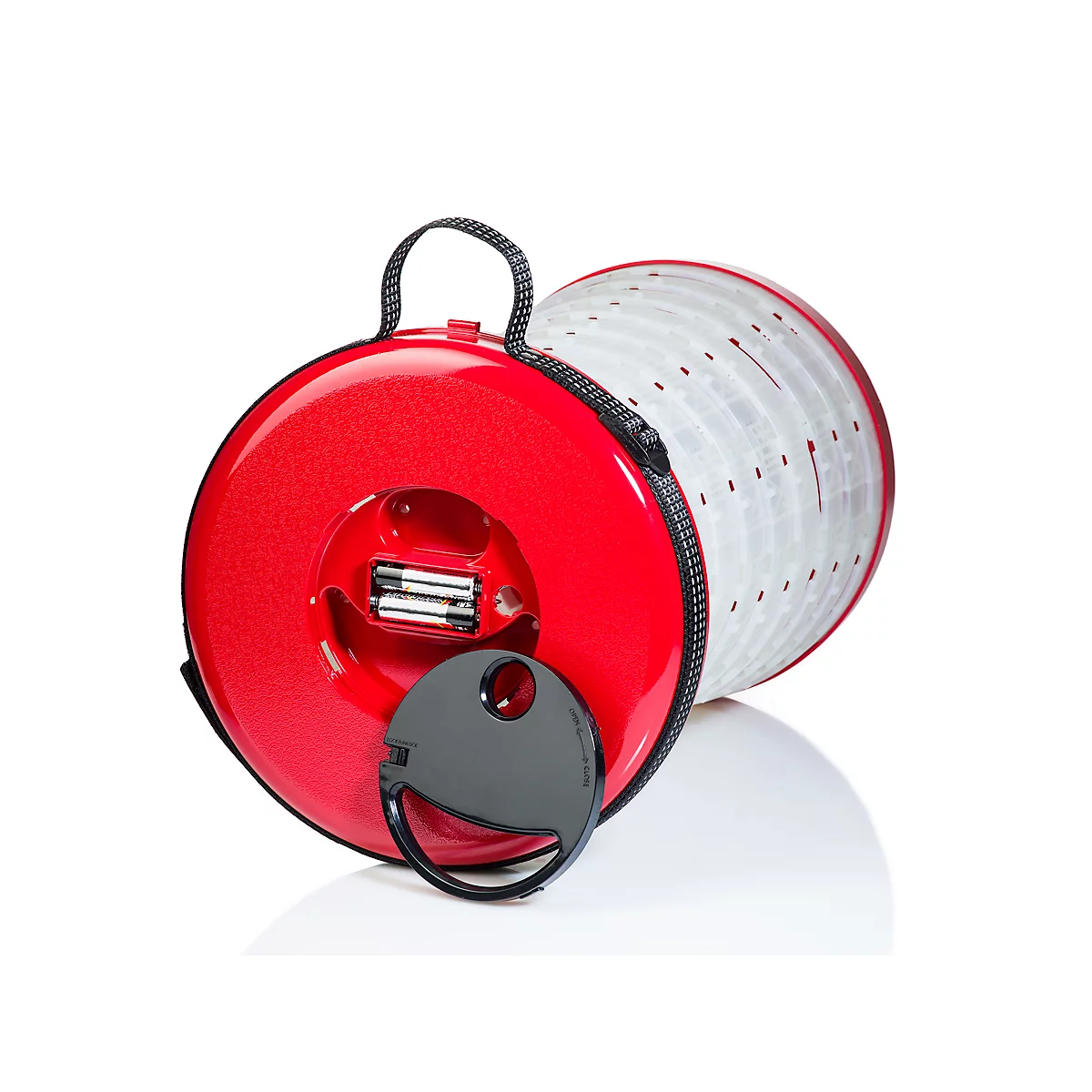 Teleskophocker WEDO® SITTOGLOW®, 3-stufige LED-Funktion, 10-stufig Höhenverstellbar, Trageriemen, Bis 130 Kg, IPX4, B 262 X H 70-420 Mm, Rot 4 Teleskophocker WEDO® SITTOGLOW®, 3-stufige LED-Funktion, 10-stufig Höhenverstellbar, Trageriemen, Bis 130 Kg, IPX4, B 262 X H 70-420 Mm, Rot – Bild 4