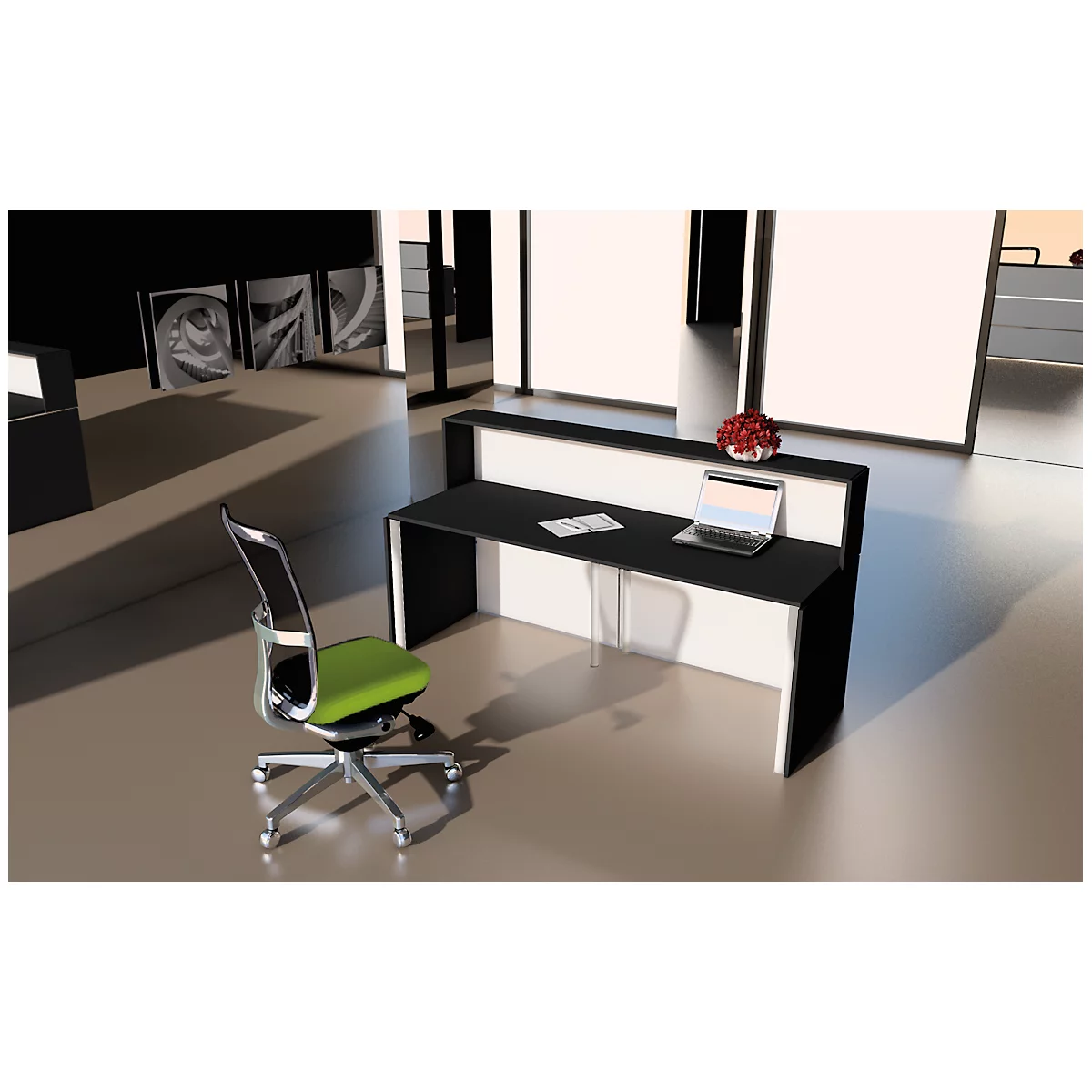 Theke Cento 3, Bestehend Aus 2 Geraden Thekenelementen, Mit Seitenblenden 2 Theke Cento 3, Bestehend Aus 2 Geraden Thekenelementen, Mit Seitenblenden – Bild 2