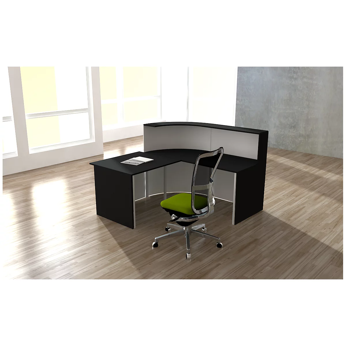 Theke Cento 4, 1 Gerade Theke Mit 1 Eckelement Und 1 Geradem Tisch, Mit Seitenblenden 2 Theke Cento 4, 1 Gerade Theke Mit 1 Eckelement Und 1 Geradem Tisch, Mit Seitenblenden – Bild 2