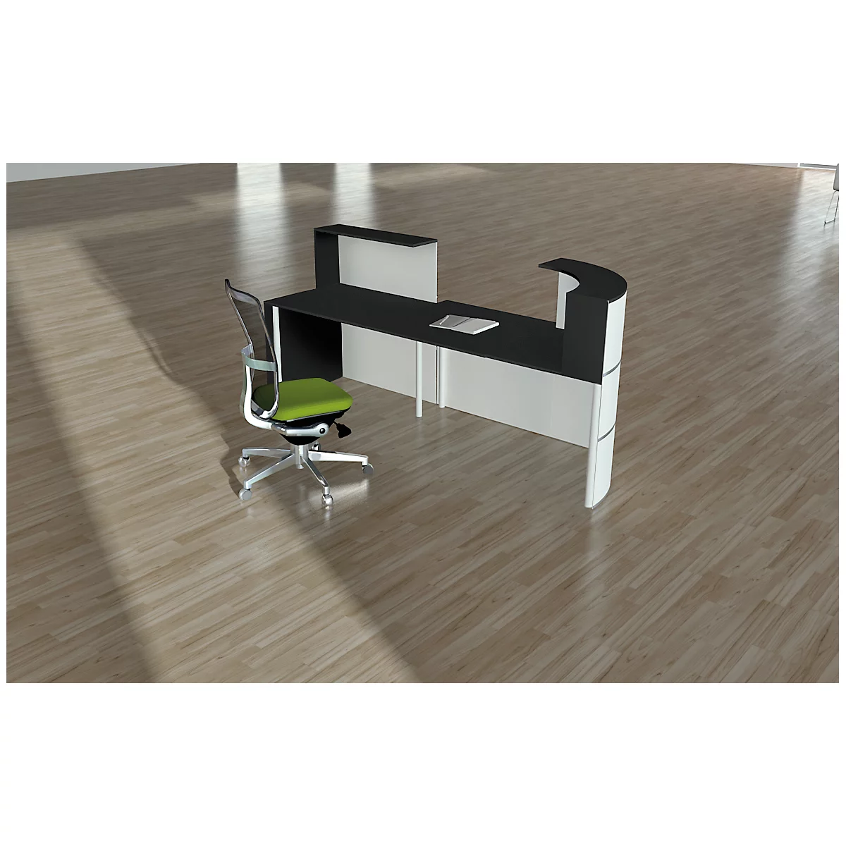 Theke Cento 5, 1 Theken-Eckelement 90 Grad Mit 1 Tisch- Und 1 Thekenelement 2 Theke Cento 5, 1 Theken-Eckelement 90 Grad Mit 1 Tisch- Und 1 Thekenelement – Bild 2