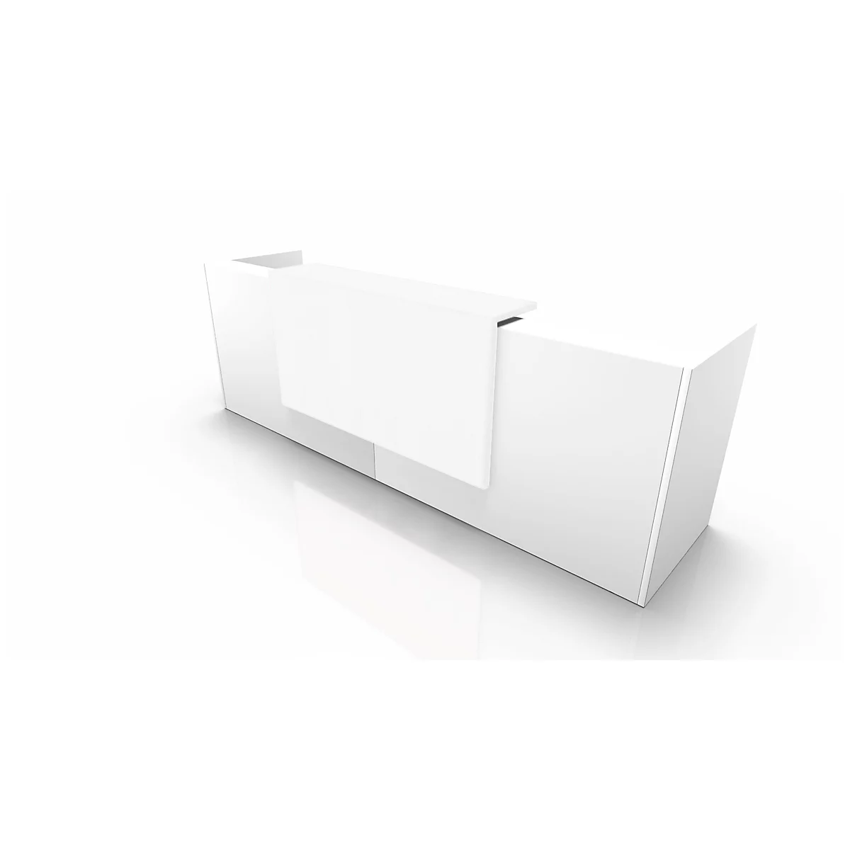 Theke Spezia, Gerade, B 3260 X T 880 X H 1130 Mm, Weiß/weiß 1 Theke Spezia, Gerade, B 3260 X T 880 X H 1130 Mm, Weiß/weiß