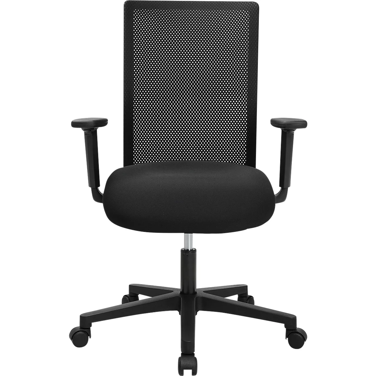Topstar Bürostuhl Free Point, Mit Armlehnen, Wippmechanik, Muldensitz, Netzrücken, Schwarz 3 Topstar Bürostuhl Free Point, Mit Armlehnen, Wippmechanik, Muldensitz, Netzrücken, Schwarz – Bild 3