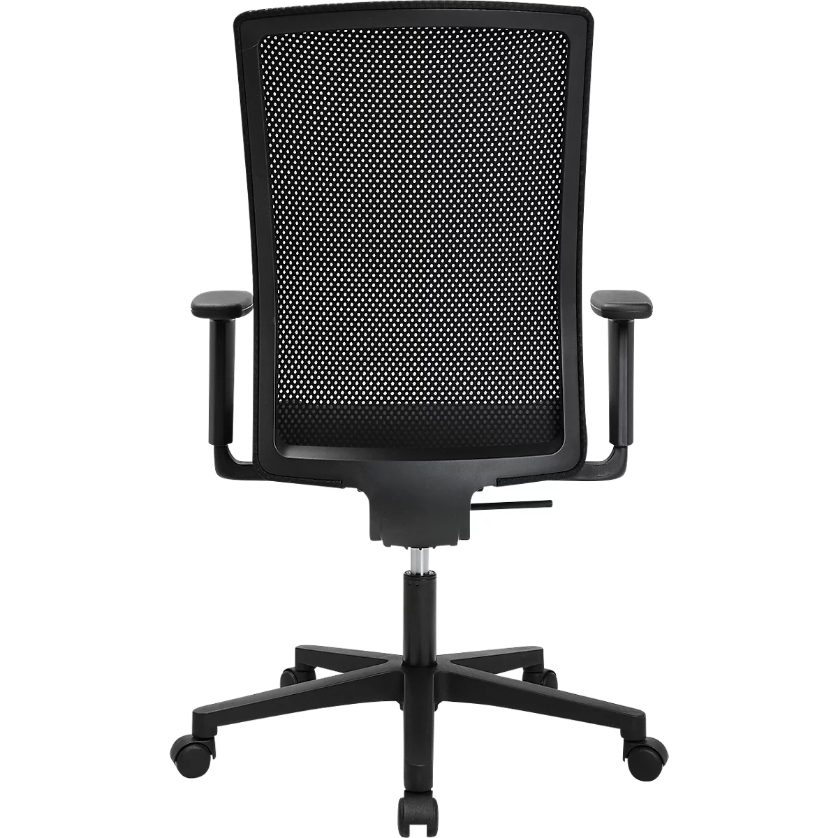 Topstar Bürostuhl Free Point, Mit Armlehnen, Wippmechanik, Muldensitz, Netzrücken, Schwarz 5 Topstar Bürostuhl Free Point, Mit Armlehnen, Wippmechanik, Muldensitz, Netzrücken, Schwarz – Bild 5